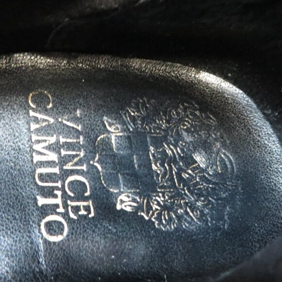 Vince camuto winivie womens boots size 7.5 bleack leather zipper Motorcycle - Picture 9 of 10